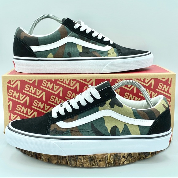 Vans Other - VANS Men’s Woodland Camo/Black Old Skool Size 10.5
